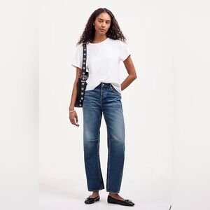 Madewell Darted Barrel Leg Jean Irmo Wash